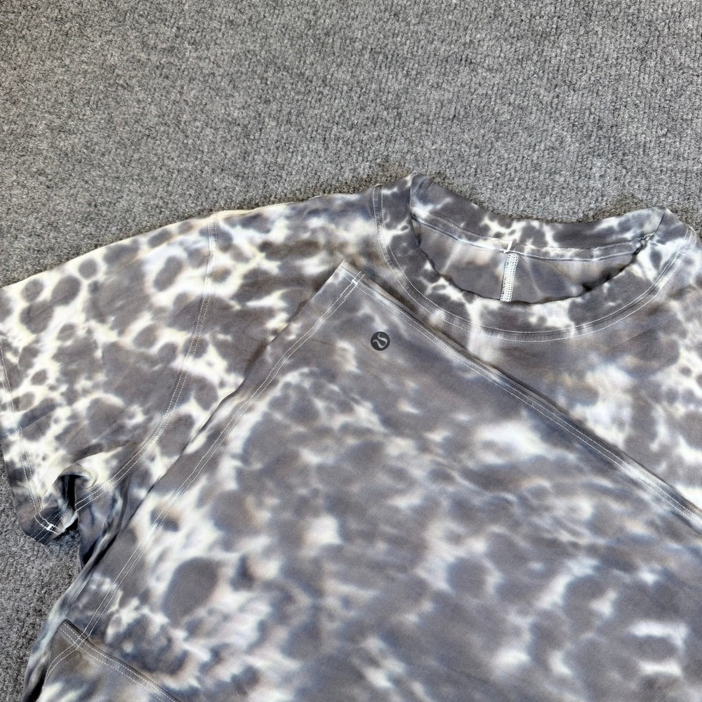 Lululemon‎ All Yours Short Sleeve Tee Tie Dye Cloud T-Shirt Womens Size 8 2814